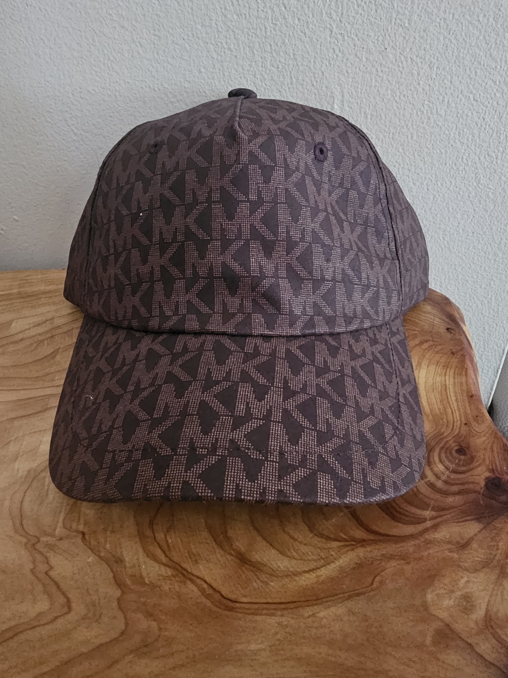 Michael Kors Brown MK Monogram Baseball Cap - Picture 3 of 8